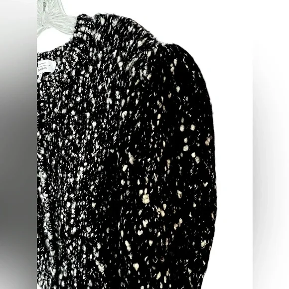 & Other Stories Paris Atelier Puff Sleeve Boucle Cropped Cardigan Sweater Size S - Picture 3 of 14